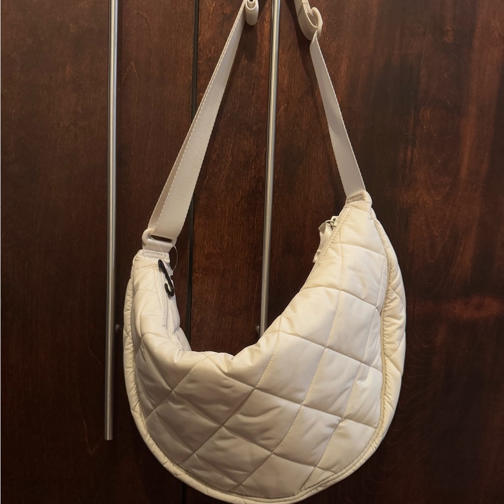 Quilted White Shoulder Bag